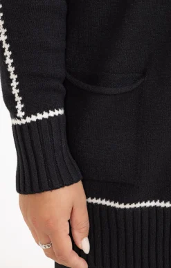 Cardigan avec détail contrasté