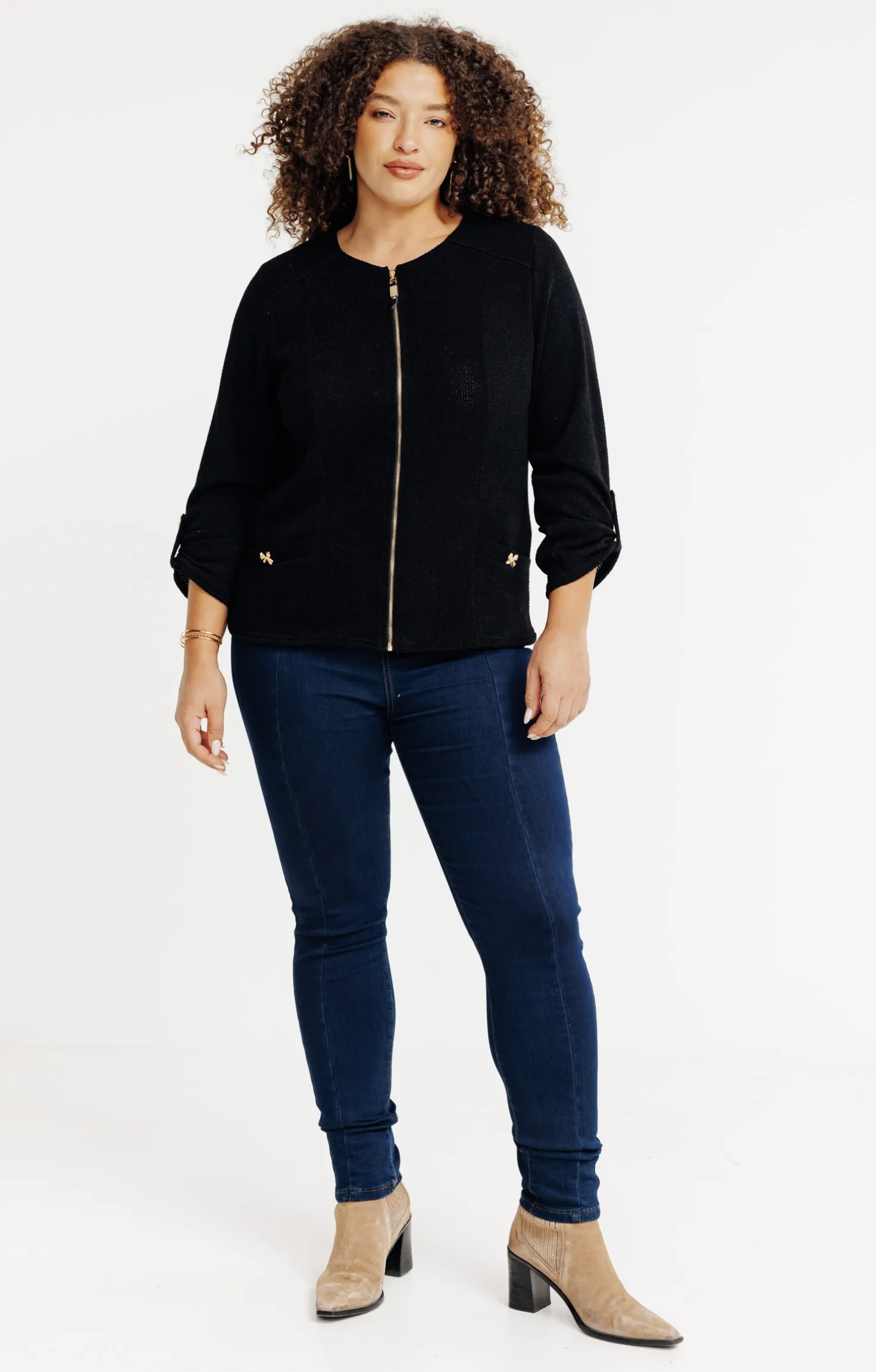 Cardigan zippé