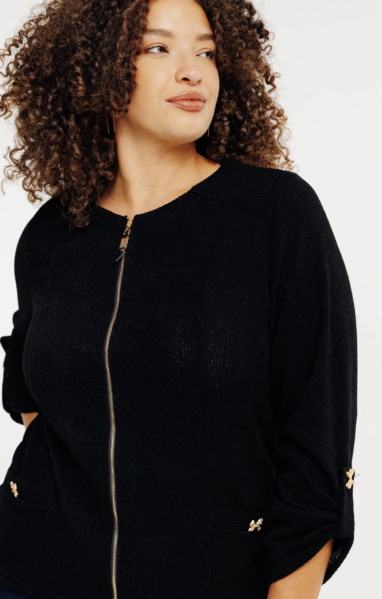 Cardigan zippé