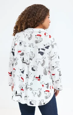 Chemise avec imprimé chiens