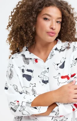Chemise avec imprimé chiens