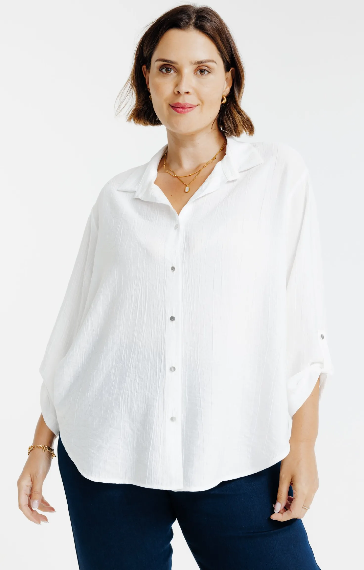 Chemise effet froissé