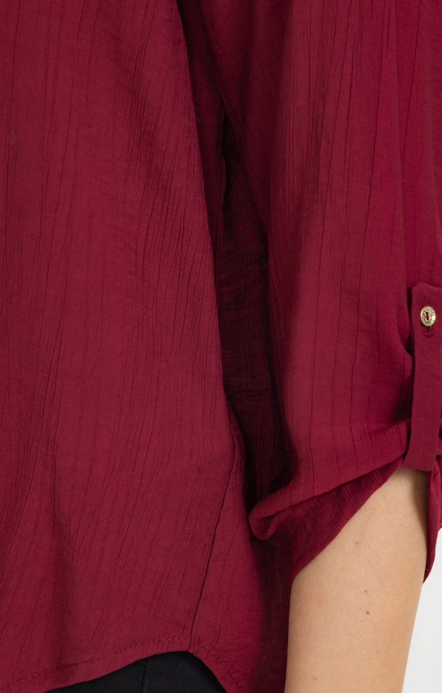 Chemise effet froissé