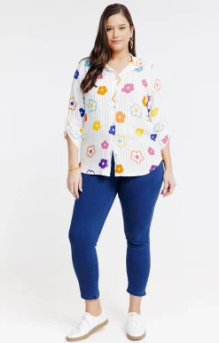 Chemise imprimée multicolore