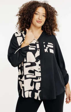 Chemise imprimée patch