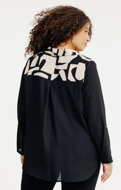 Chemise imprimée patch