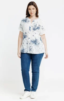 Chemise manches courtes avec broderies