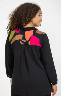 Chemise patch imprimé floral