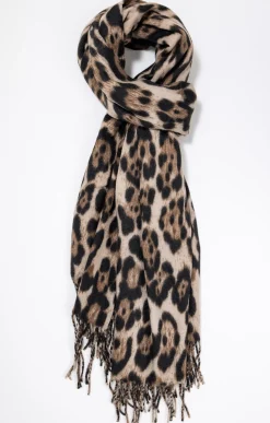 Echarpe douce imprimé léopard