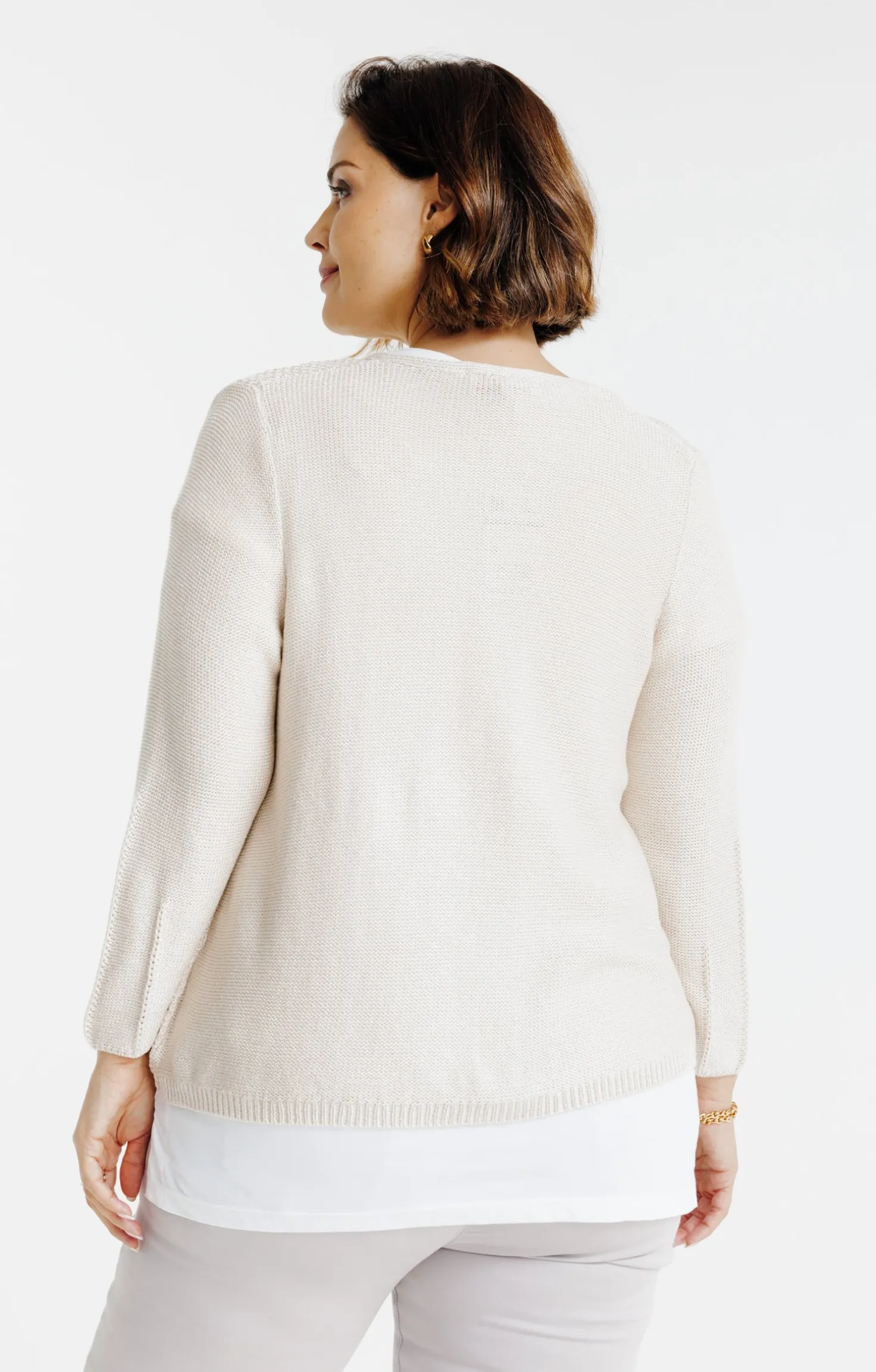 Gilet à nouer avec fil lurex