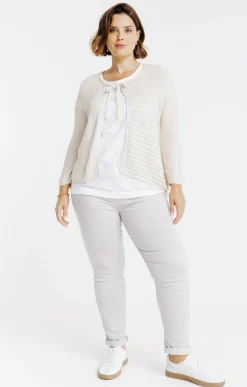 Gilet à nouer avec fil lurex