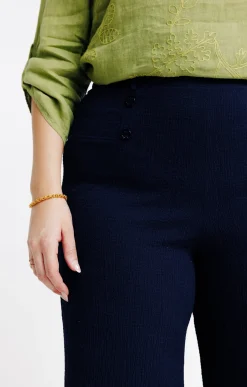Jupe culotte 4 boutons ancre ton sur ton