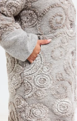 Manteau en lainage fantaisie