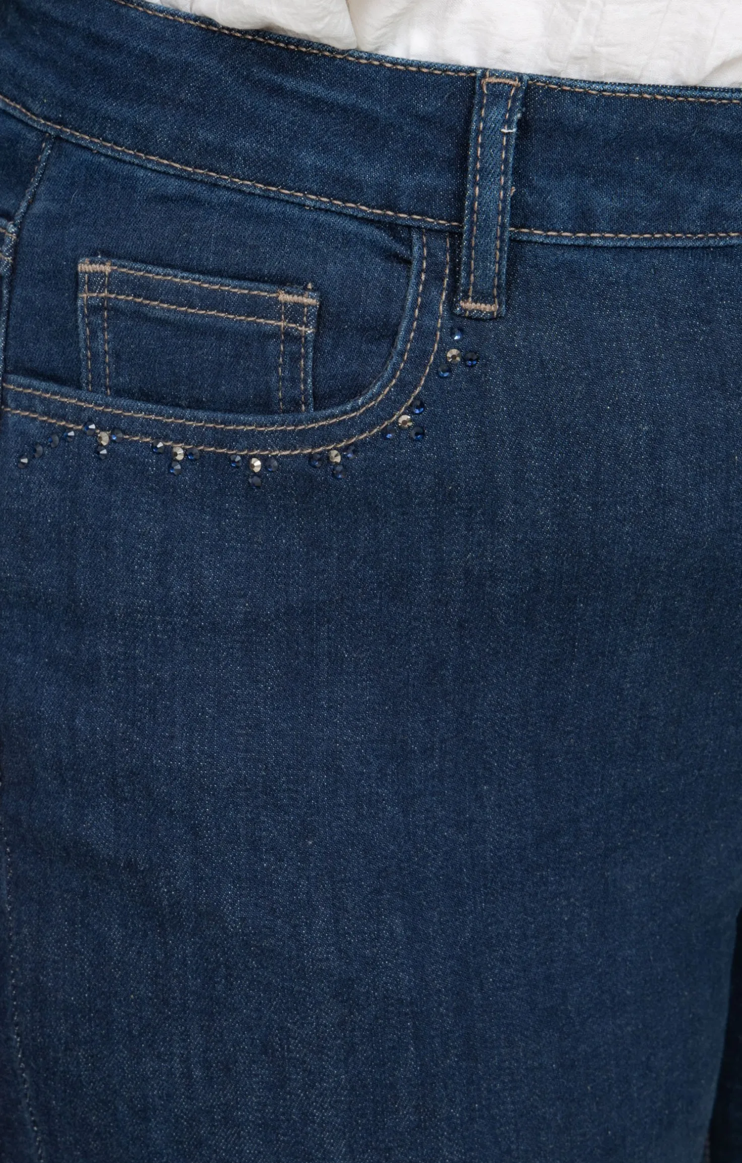 Pantalon 5 poches droit en denim
