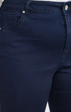 Pantalon 5 poches uni