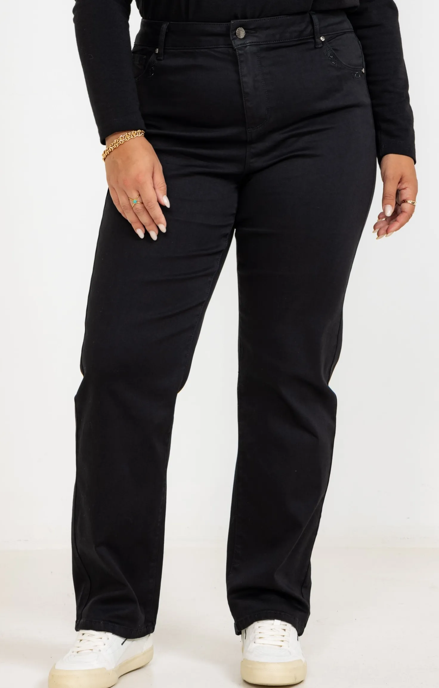 Pantalon 5 poches uni