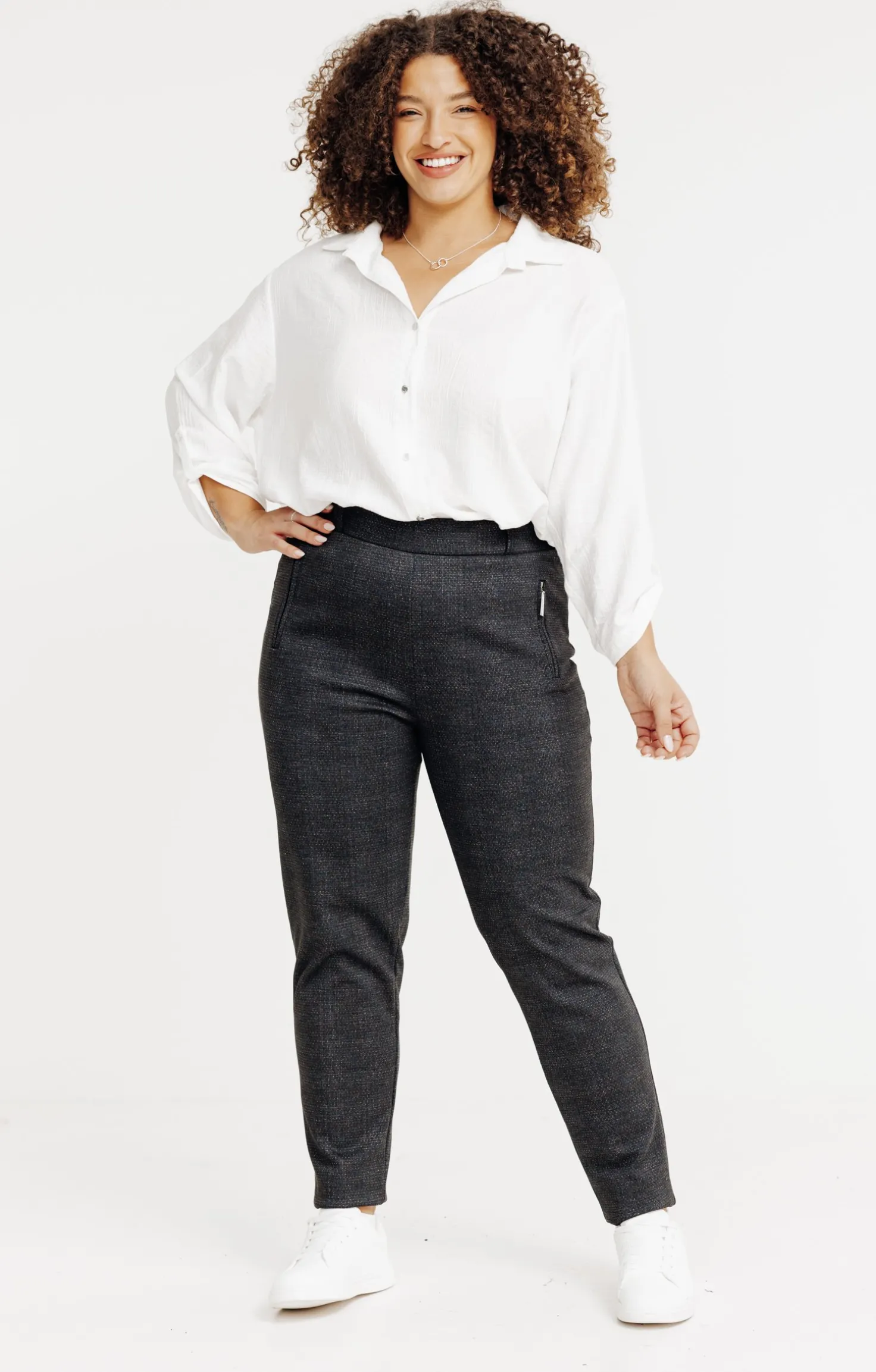 Pantalon de ville à carreaux