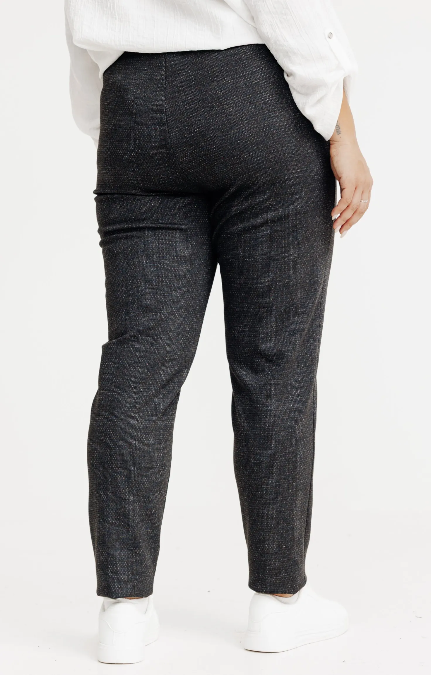Pantalon de ville à carreaux