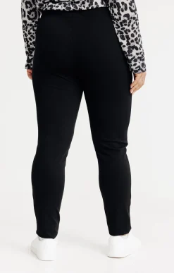 Pantalon de ville coupe droite en maille