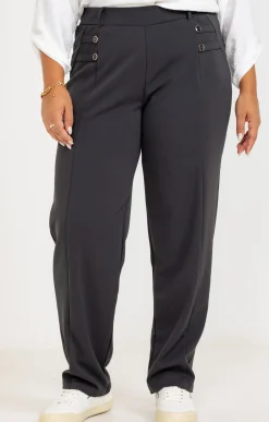 Pantalon droit avec boutons