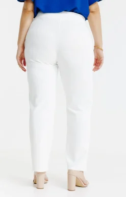 Pantalon droit ceinture avec boutons