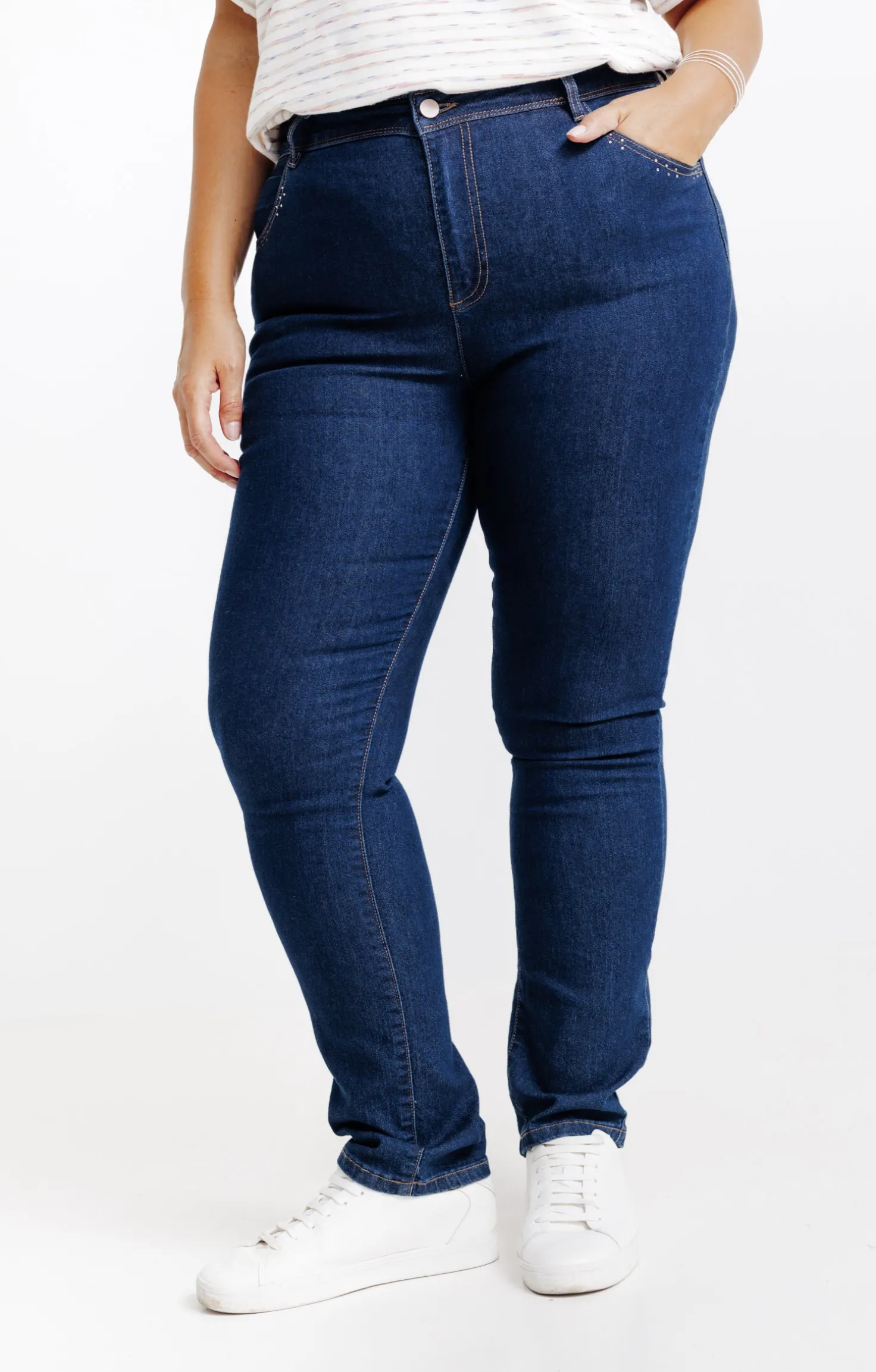 Pantalon droit denim