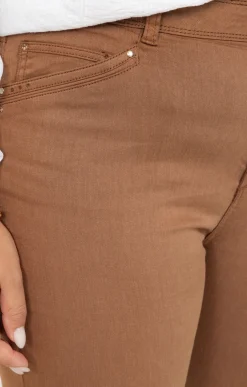Pantalon droit effet satin