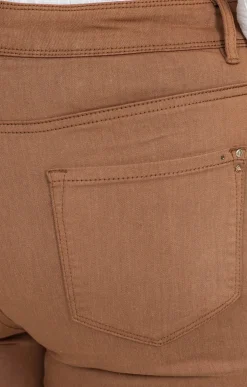 Pantalon droit effet satin