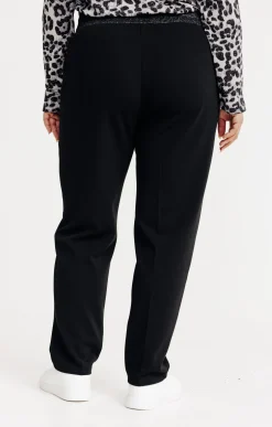 Pantalon droit forme jogging brillant