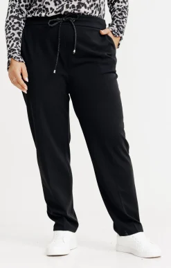 Pantalon droit forme jogging brillant