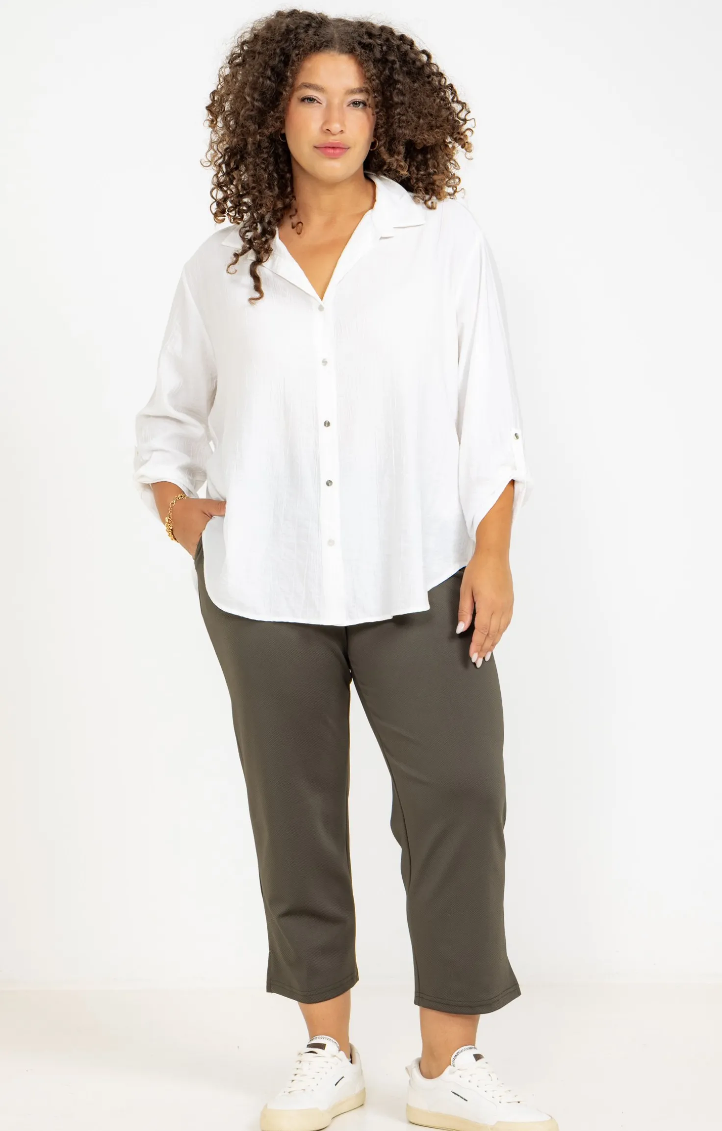 Pantalon droit maille épais