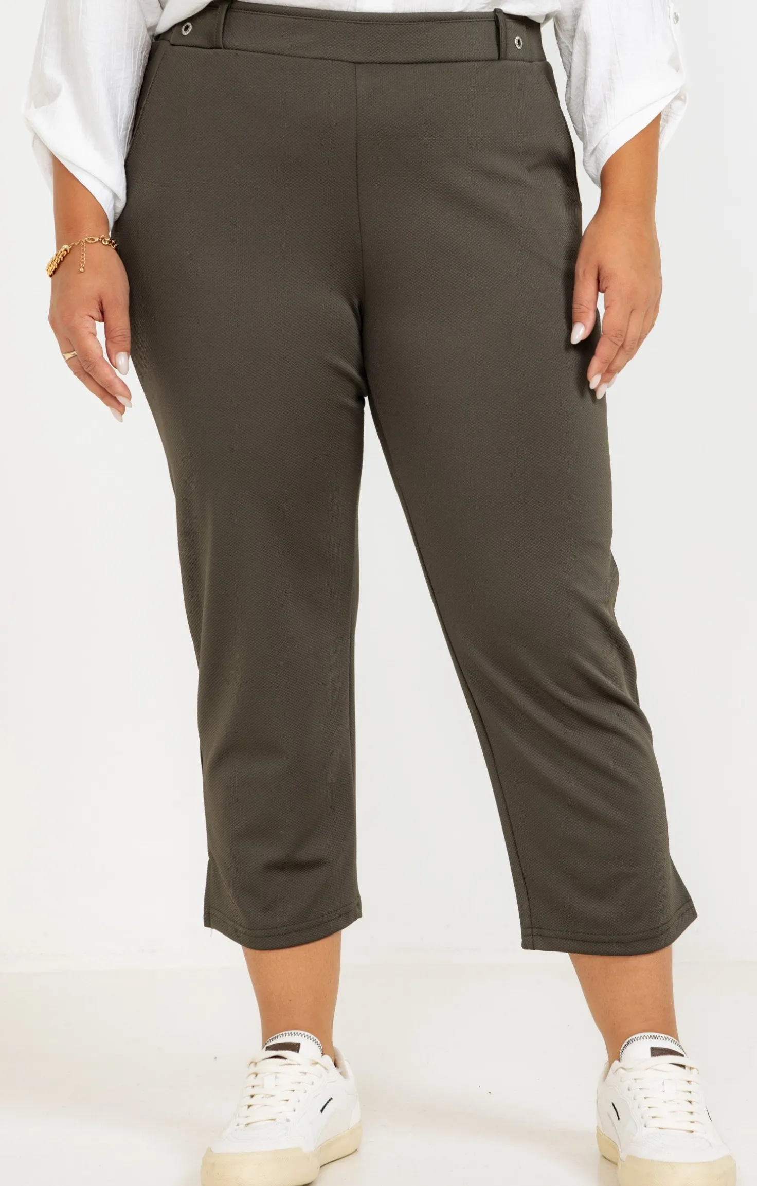 Pantalon droit maille épais