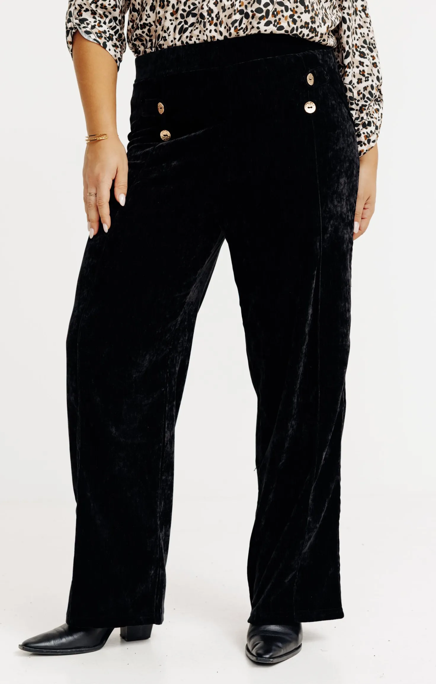 Pantalon droit velours