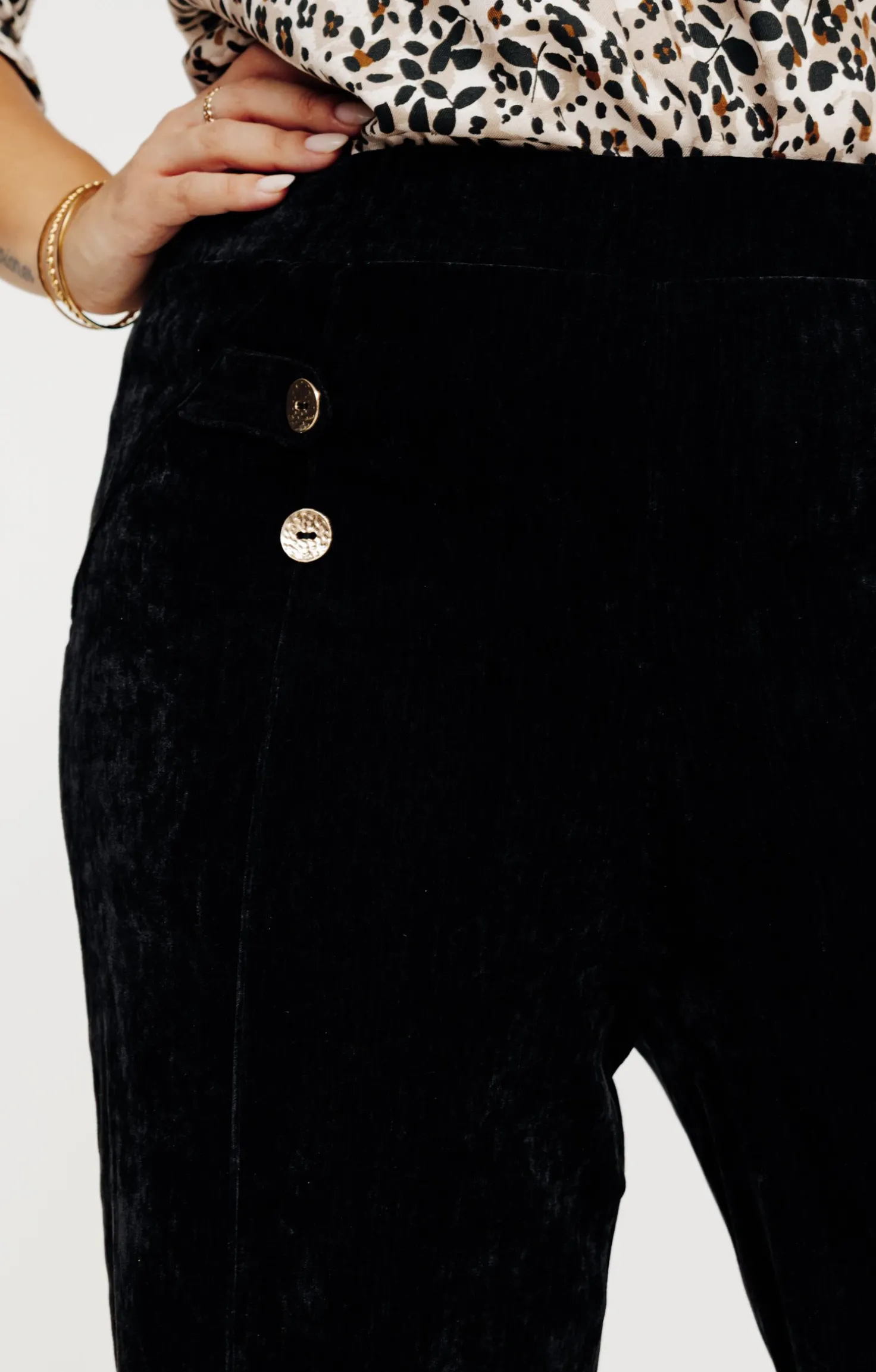 Pantalon droit velours