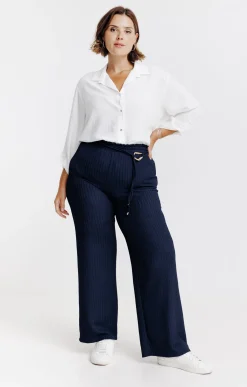 Pantalon fluide jolie ceinture