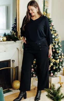Pantalon fêtes large élégant