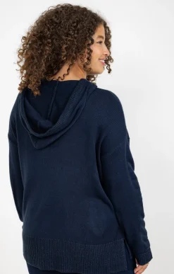 Pull à capuche avec détails lurex