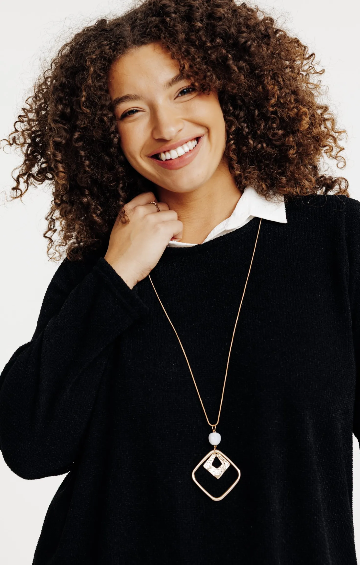 Pull 2-en-1 avec collier
