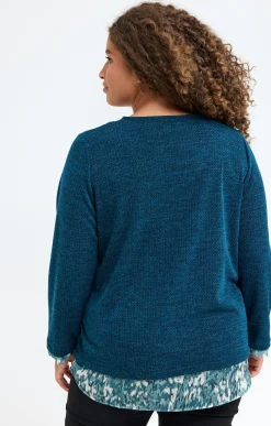 Pull 2-en-1 avec collier