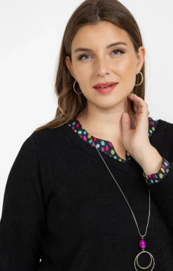 Pull 2-en-1 avec collier