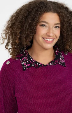 Pull 2-en-1 avec fil lurex