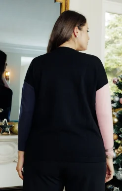 Pull patch avec strass