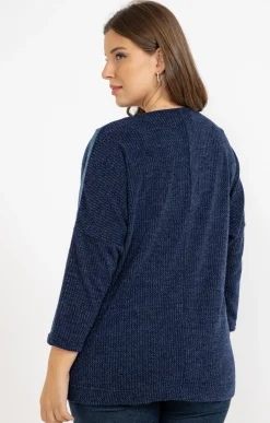 Pull patch en jean