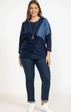 Pull patch en jean