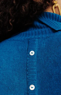 Pull uni col montant