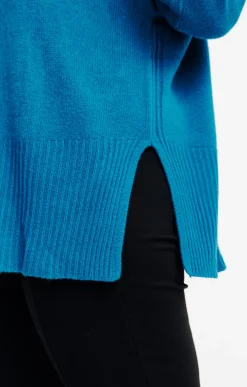 Pull uni col montant