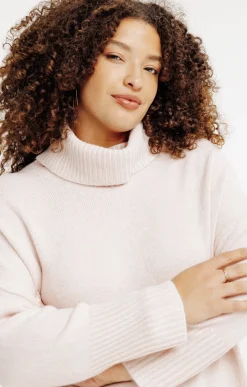 Pull uni col montant