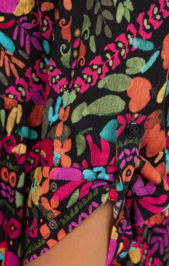 Robe longue crépon