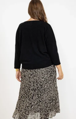 Robe longue 2-en-1 pull et collier