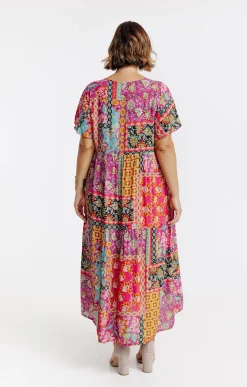 Robe longue imprimée